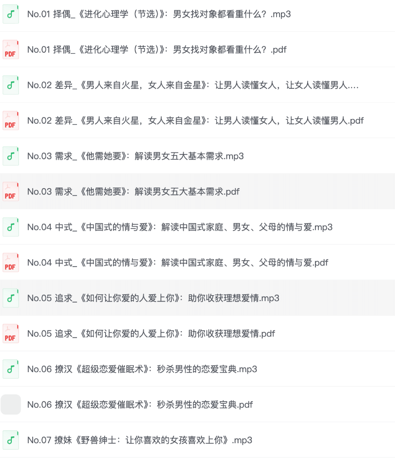 史上最全婚恋指南：20 本必听经典 + 实战攻略，从脱单到婚姻经营全解析